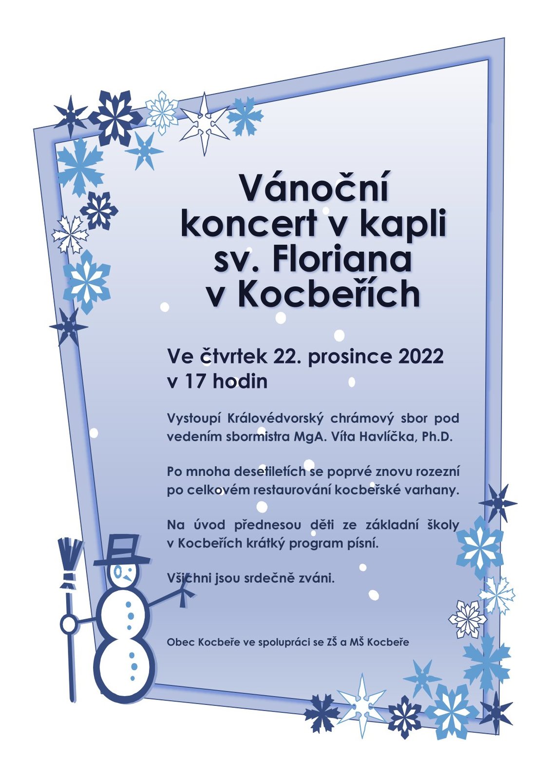 Vánoční koncert 22.12.2022